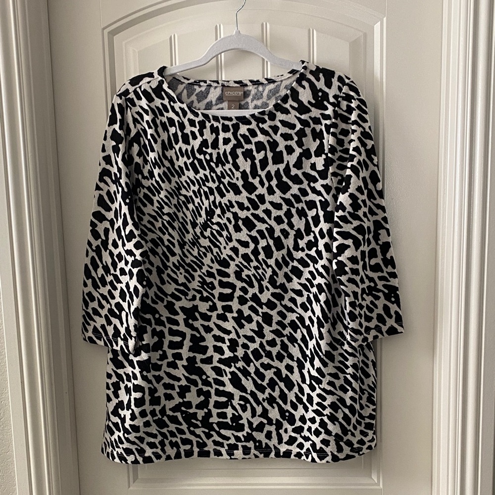 Chico's Animal Print Blouse